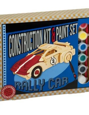 Produit Puzzle 3D en Bois + Peinture - Rally Car Image