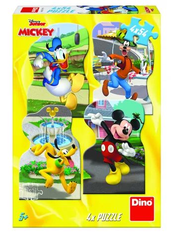 Produit 4 Puzzles - Mickey en Ville Image