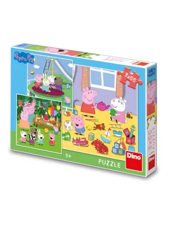 Produit 3 Puzzles - Peppa Pig en Vacances Image