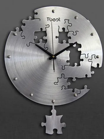 Produit Horloge Métallique Murale Puzzle Image