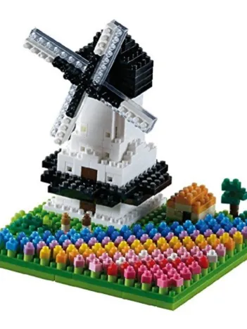 Produit Nano Puzzle 3D - Moulin à Vent et Tulipes (Level 3) Image