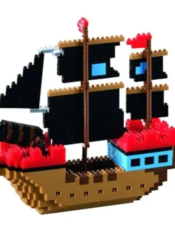 Produit Nano Puzzle 3D - Bateau de Pirate (Level 4) Image
