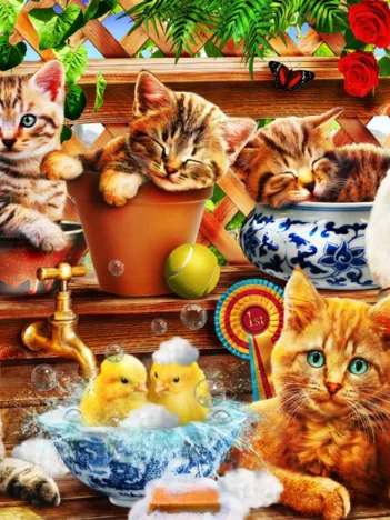 Produit Kittens in the Potting Shed Image