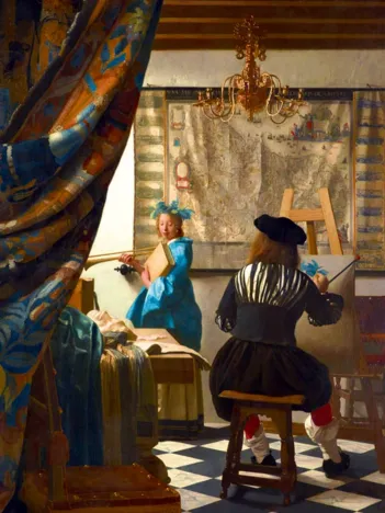 Produit Johannes Vermeer - Art of Painting, 1668 Image