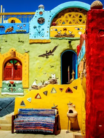 Produit Colorful African Village Image