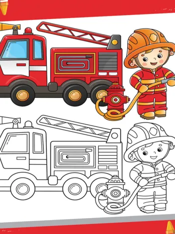 Produit Pièces XXL - Color Me - Pompier Image