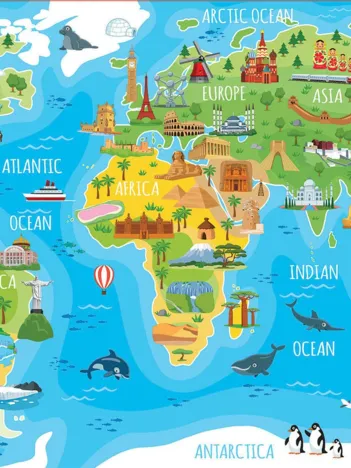 Produit World Map Image