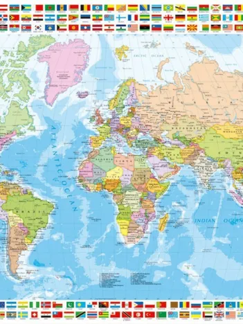 Produit Political Worldmap Image