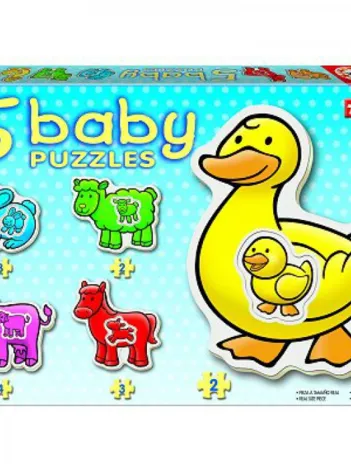 Produit 5 Puzzles Baby - Les animaux de la ferme Image