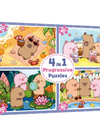Produit 4 Puzzles - Capyfun Image