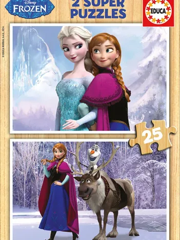 Produit 2 Puzzles en Bois - La Reine des Neiges Image