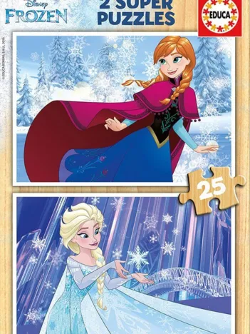 Produit 2 Puzzles en Bois - La Reine des Neiges Image