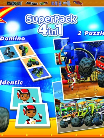Produit Superpack 4 in 1 - Blaze and The Monster Machines Image