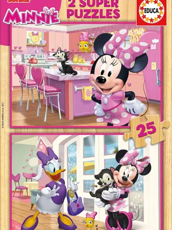 Produit 2 Puzzles en Bois - Minnie Image