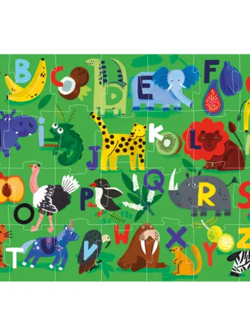 Produit Pièces XXL - Puzzle Alphabet - Fruits et Animaux Image