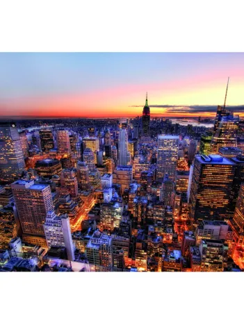 Produit Tombée du jour sur Manhattan, New York Image