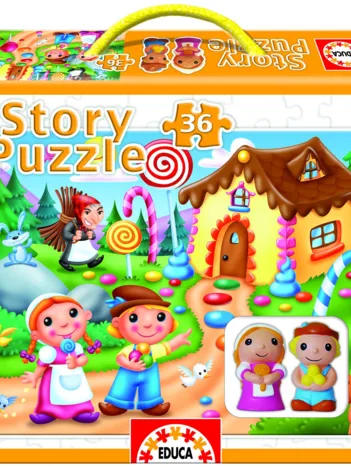 Produit Puzzle Story + 2 figurines : Hansel et Gretel Image