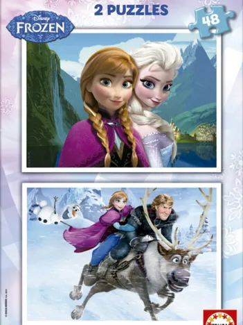 Produit 2 Puzzles - La Reine des Neiges Image