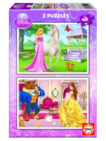 Produit 2 Puzzles - Princesses Disney : Aurore et Belle Image