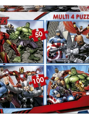 Produit 4 Puzzles - Avengers Image
