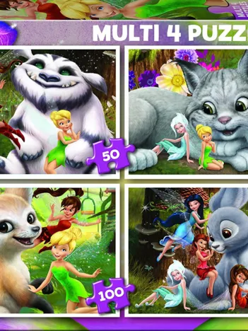 Produit 4 Puzzles - Disney Fairies Image
