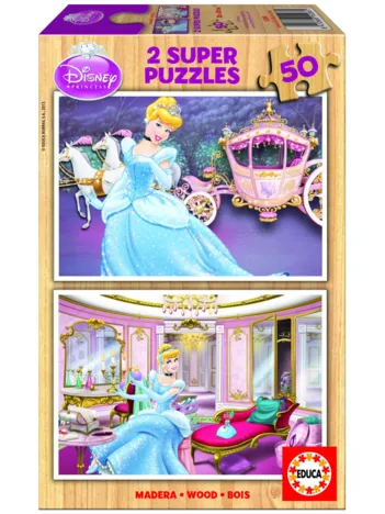 Produit 2 Puzzles en Bois - Princesses Disney : Cendrillon Image
