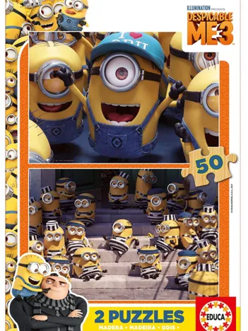 Produit 2 Puzzles en Bois - Minions Image