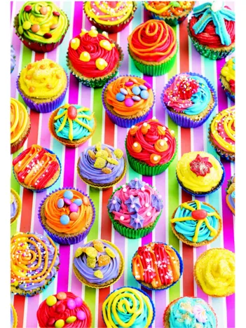Produit Cup Cakes de Couleur Image