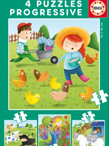 Produit 4 Puzzles - Animaux de la Ferme Image