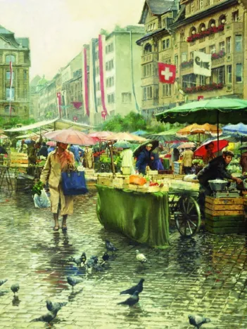 Produit Suisse : Le marché de Bâle Image