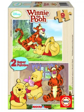 Produit 2 Puzzles en Bois - Winnie l'Ourson et Tigrou Image