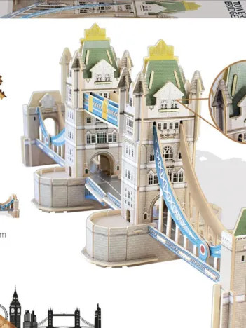 Produit Puzzle 3D en Bois - Tower Bridge Image