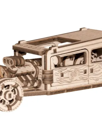 Produit Puzzle 3D en Bois - Hot Rod Image