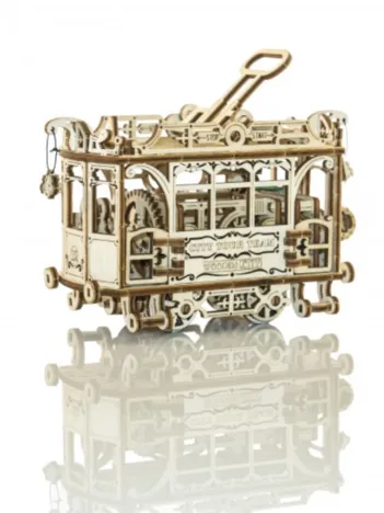 Produit Puzzle 3D en Bois - City Tram with Rails Image