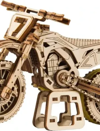 Produit Puzzle 3D en Bois - Motocross Image