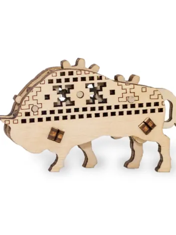Produit Puzzle 3D en Bois - Bison Image