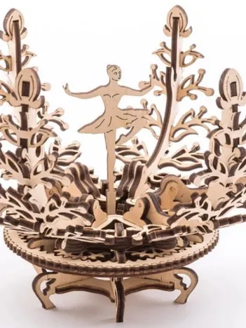 Produit Puzzle 3D en Bois - Mechanical Flower Image
