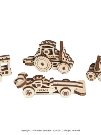 Produit Puzzle 3D en Bois - U-Fidgets-Vehicles Image