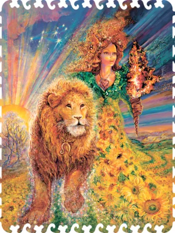 Produit Puzzle en Bois - Signe du Zodiaque - Lion Image