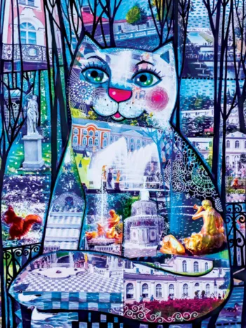 Produit Puzzle en Bois - Le Chat de St Petersbourg Image