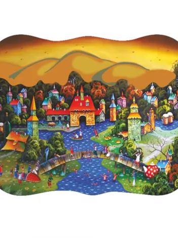 Produit Puzzle en Bois - L'hiver Approche Image