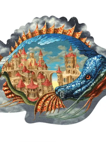 Produit Puzzle en bois - Le Poisson Ville Image