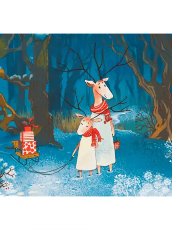 Produit Puzzle en Bois - Hiver et Luge Image