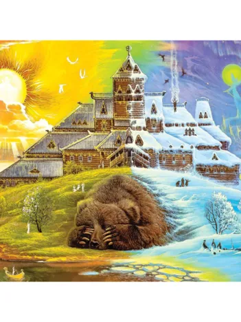 Produit Puzzle en Bois - L'Ours Endormi Image