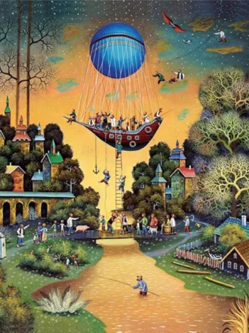 Produit Puzzle en Bois - Voyage vers le Ciel Image