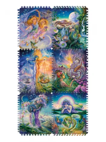 Produit Puzzle en Bois - Eléments Eau et Air des Signes du Zodiaque Image