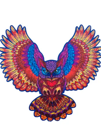 Produit Puzzle en Bois - La Chouette Somptueuse Image