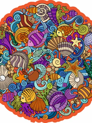 Produit Puzzle en Bois - La Planète Marina Image