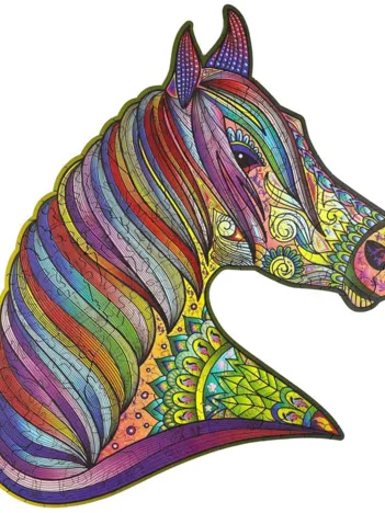 Produit Puzzle en Bois - Le Cheval Fougueux Image