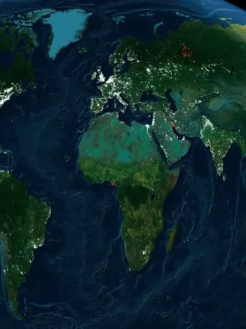 Produit National Geographic - Earth at Night Image